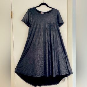 NWT S Elegant Black with Silver Shimmer Carly